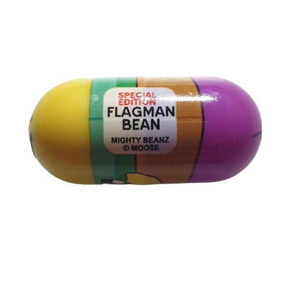 Mighty Beanz Special Edition Flagman Bean Series Moose Entertainment - Picture 2 of 4